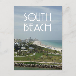 South Beach Miami skyline photo Postcard