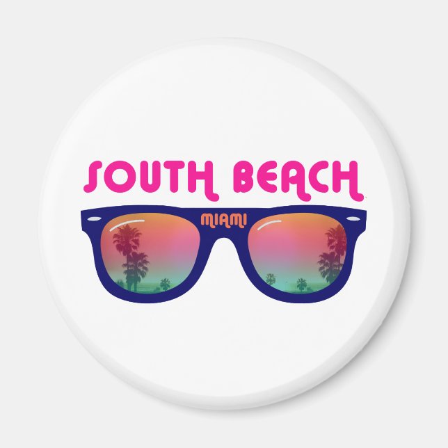 South Beach Miami sunglasses Magnet (Front)
