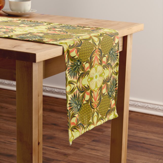 South Beach Pineapple Table Runner (In Situ)