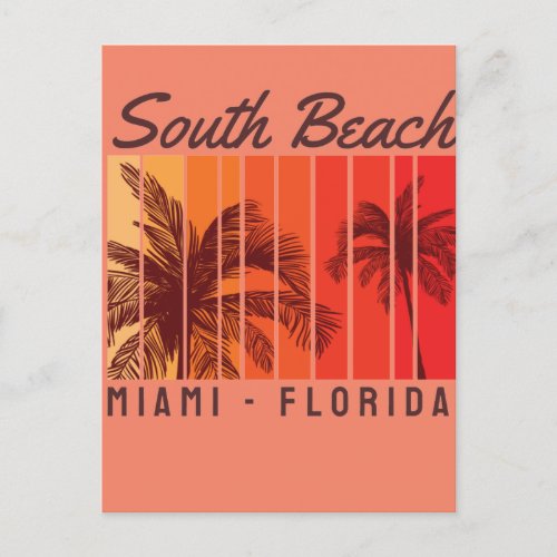 south beach  postcard