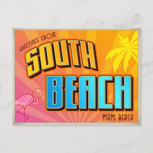 SOUTH BEACH POSTCARD