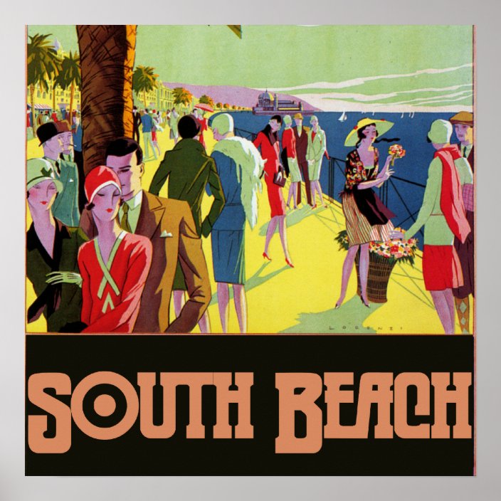 South Beach Poster | Zazzle.com