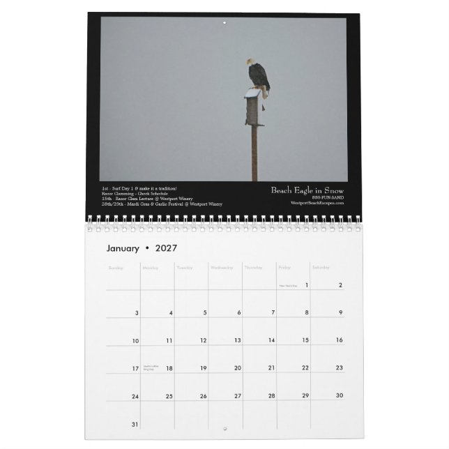 South Beach Scenic 2012 Calendar (Jan 2027)