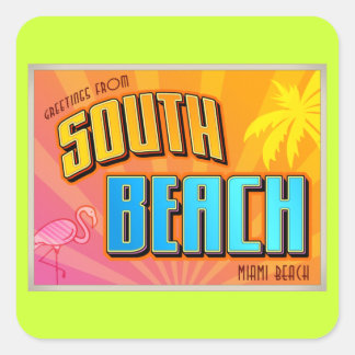 SOUTH BEACH SQUARE STICKER