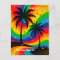 [South Beach Vibes] Colorful Retro Palm Trees