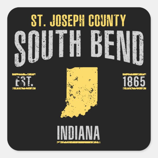 South Bend Square Sticker (Front)