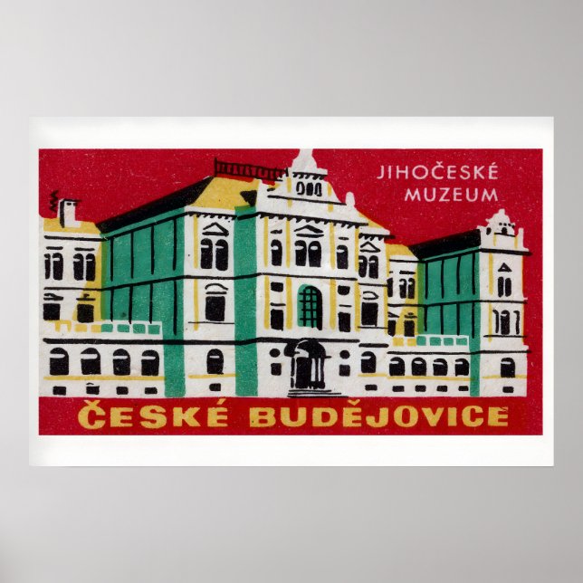 South Bohemian Museum - Matchbox Print - Czech (Front)