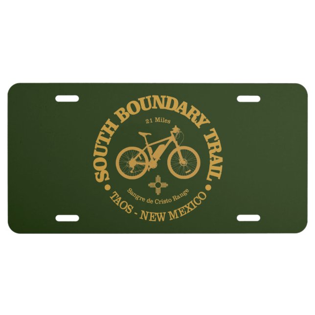 South Boundary Trail (MB) License Plate (Front)