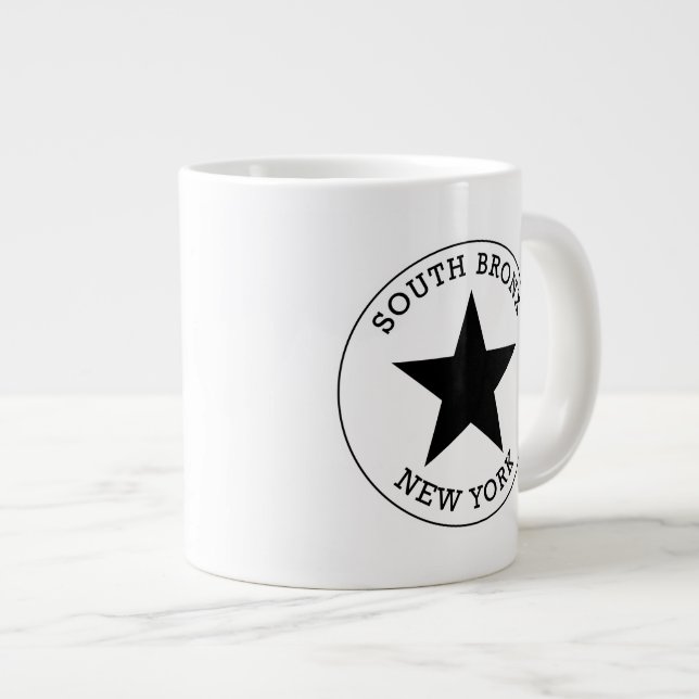 South Bronx New York Large Coffee Mug (Front Right)