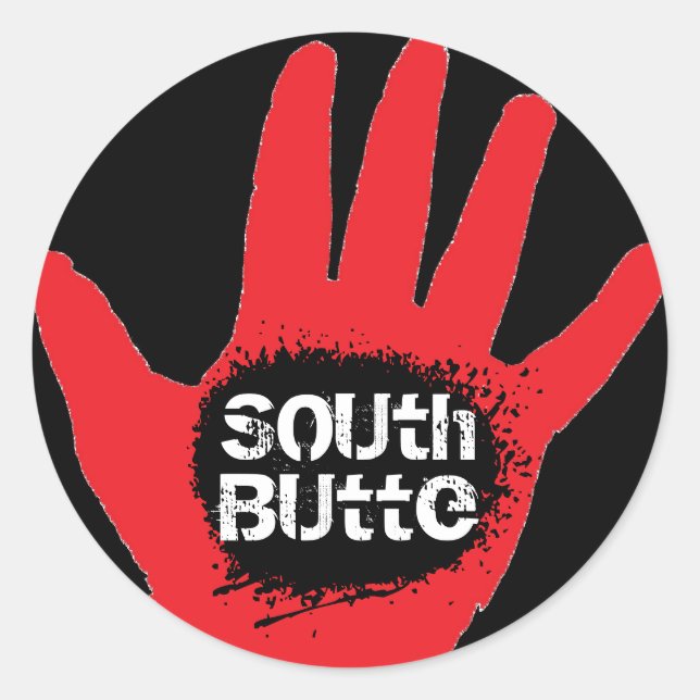 South Butte "Caught Red Handed" Sticker Set (Front)