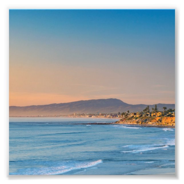 South Carlsbad beach Photo Print (Front)