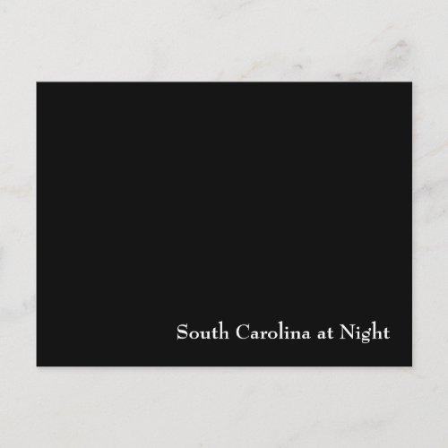 South Carolina at Night Postcard