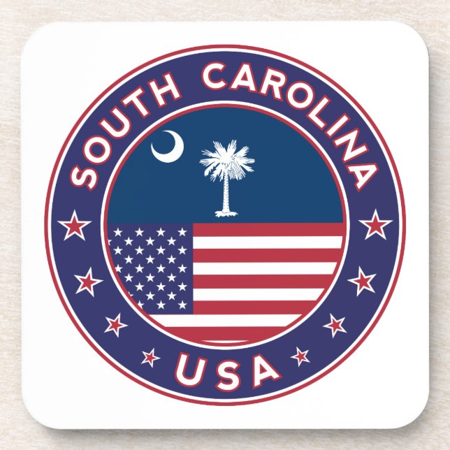 South Carolina Beverage Coaster (Front)
