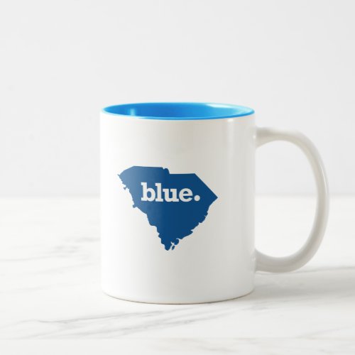 SOUTH CAROLINA BLUE STATE Two_Tone COFFEE MUG