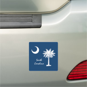 South Carolina Bumper Sticker & S Carolina Flag Car Magnet