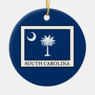 South Carolina Ceramic Ornament