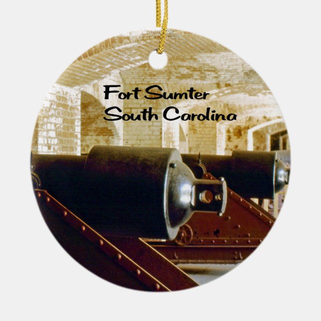 South Carolina Ceramic Ornament (Front)