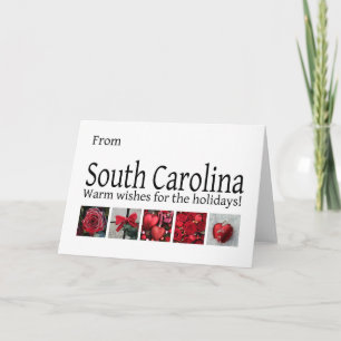 South Carolina Christmas Card, state specific Holiday Card