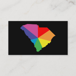 south carolina color burst business card