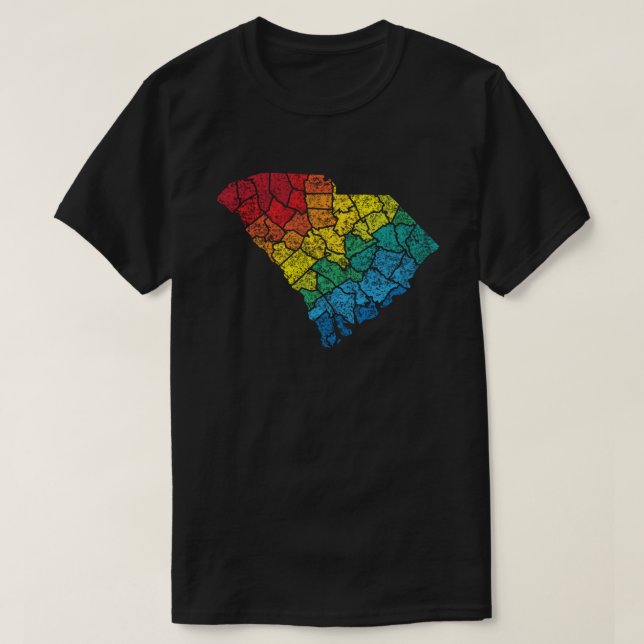 south carolina color counties T-Shirt (Design Front)