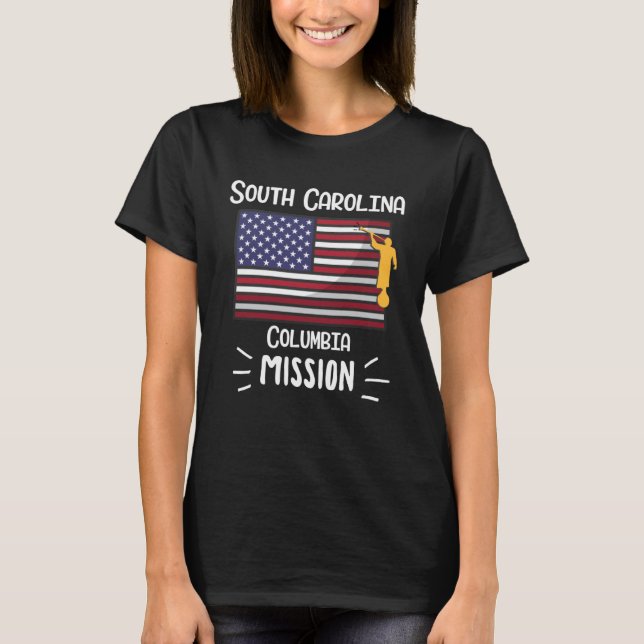 South Carolina Columbia Mormon LDS Mission Mission T-Shirt (Front)