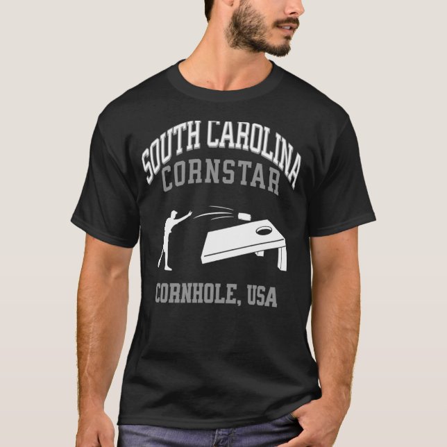 South Carolina Cornstar Lucky Cornhole Tournament T-Shirt (Front)