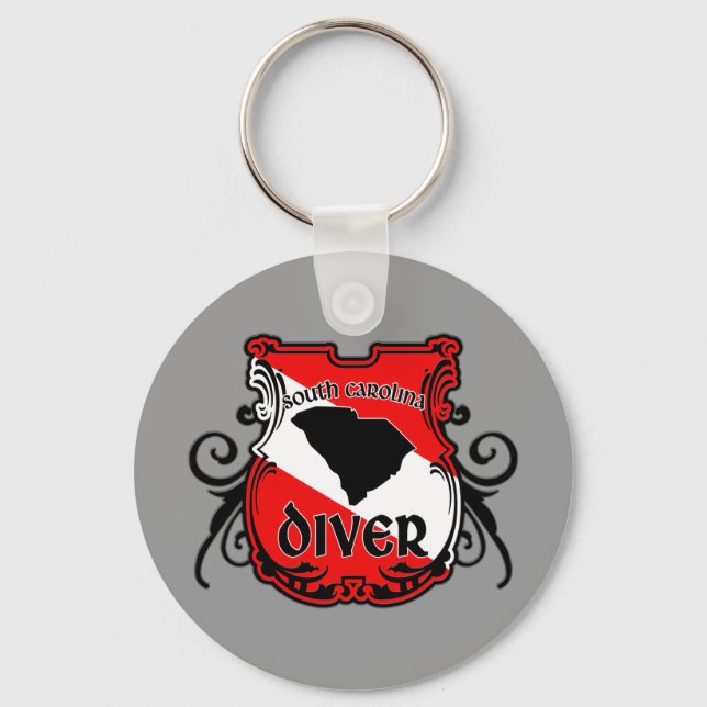 South Carolina Diver Keychain (Front)