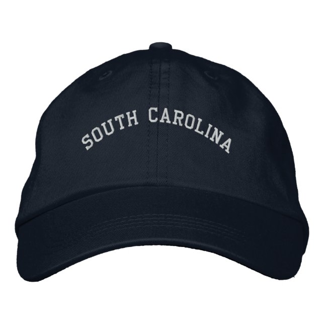 South Carolina Embroidered Basic Cap Navy (Front)