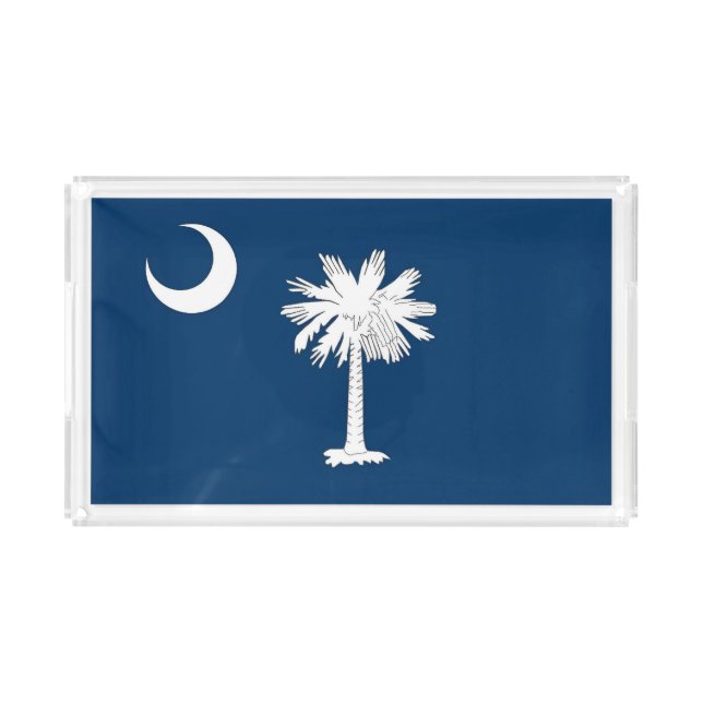 South Carolina Flag Acrylic Tray (Front)