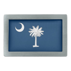 South Carolina Flag Belt Buckle