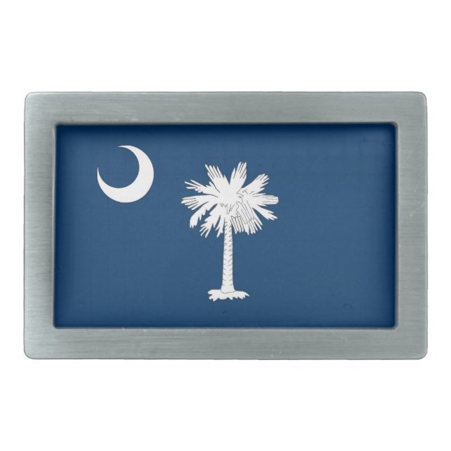 South Carolina Flag Belt Buckle (Front)