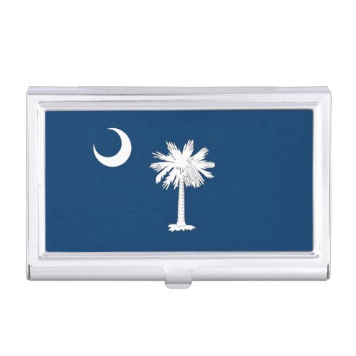 South Carolina Flag Business Card Case