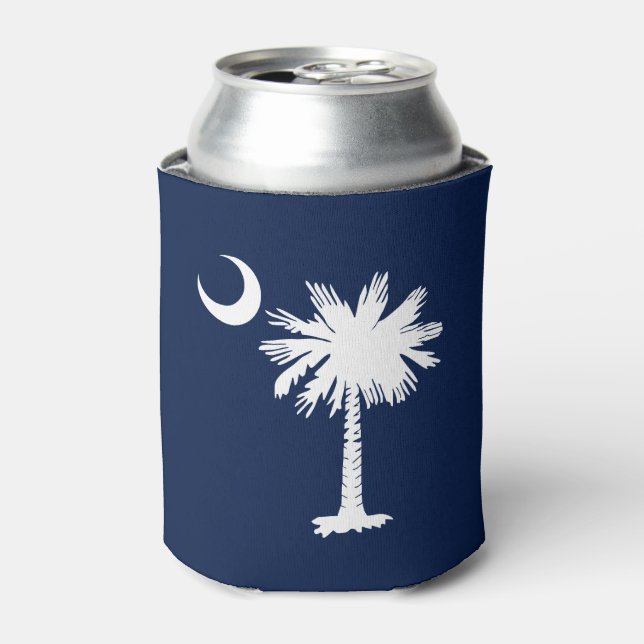 South Carolina Flag Can Cooler (Can Front)