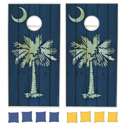 South Carolina Flag Cornhole Set