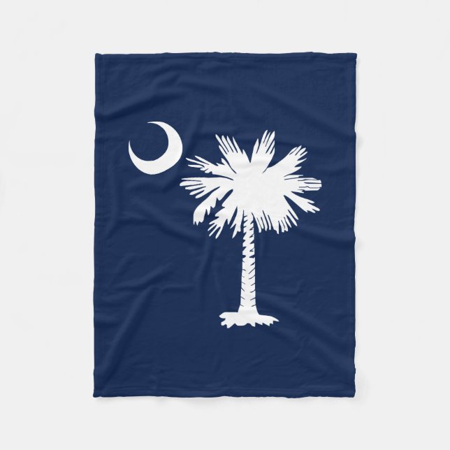 South Carolina Flag Fleece Blanket (Front)