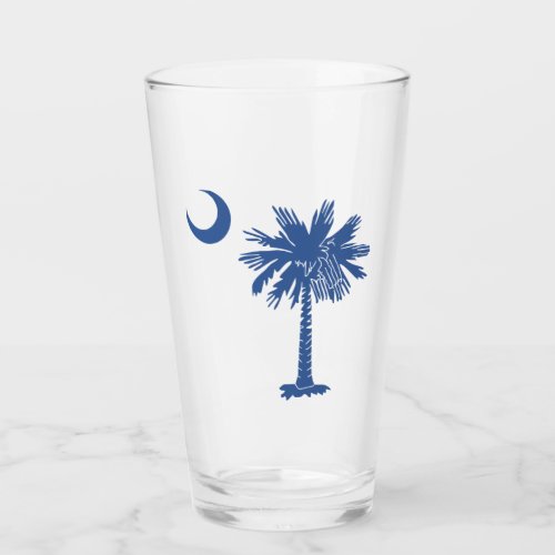 South Carolina Flag Glass