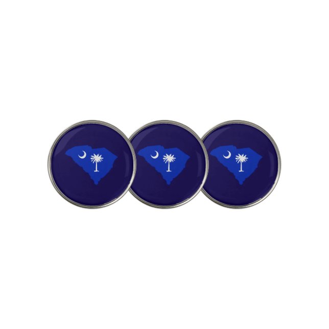 South Carolina Flag  Golf Ball Marker (3 Up)