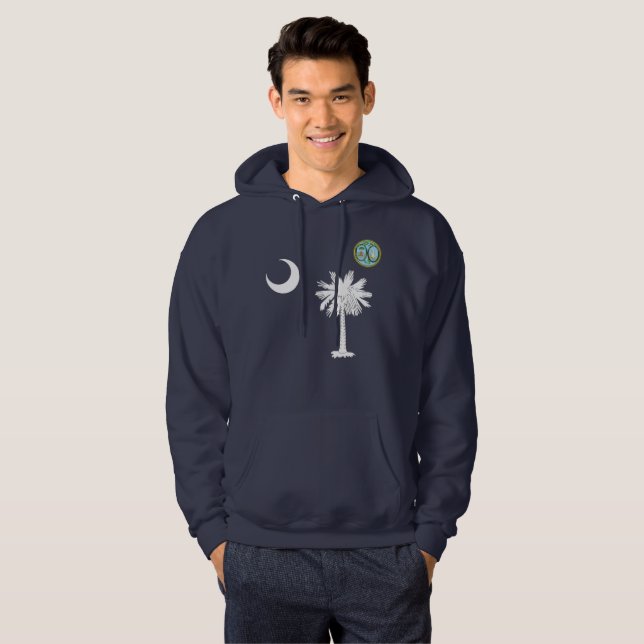 South Carolina flag Hoodie (Front Full)
