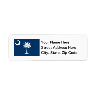 South Carolina Flag Label