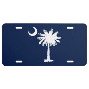 South Carolina Flag License Plate