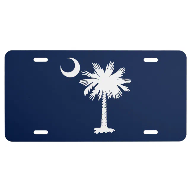 South Carolina Flag License Plate Zazzle