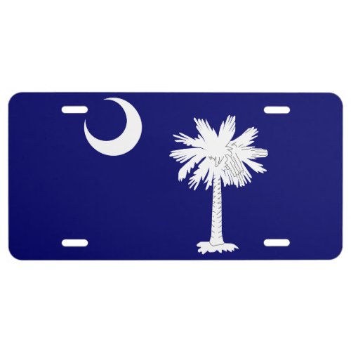 South Carolina Flag License Plate