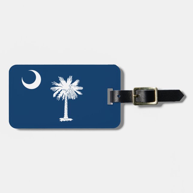 South Carolina Flag Luggage Tag (Front Horizontal)