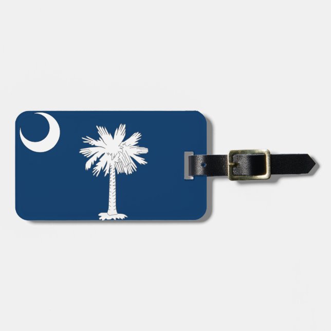 South Carolina Flag Luggage Tag (Front Horizontal)