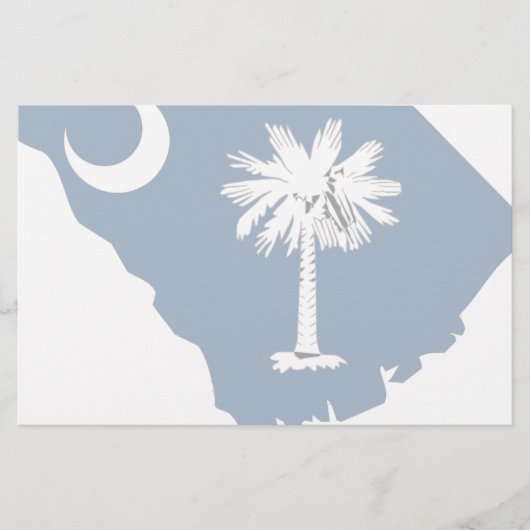 South Carolina Flag Map (Front)