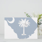 South Carolina Flag Map (Standing Front)