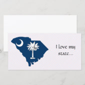 South Carolina Flag Map (Front/Back)