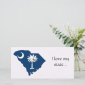 South Carolina Flag Map (Standing Front)