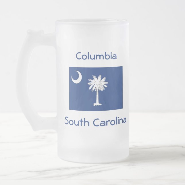 South Carolina Flag Map City Mug (Left)
