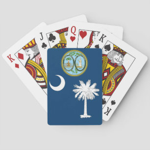 South Carolina flag Poker Cards